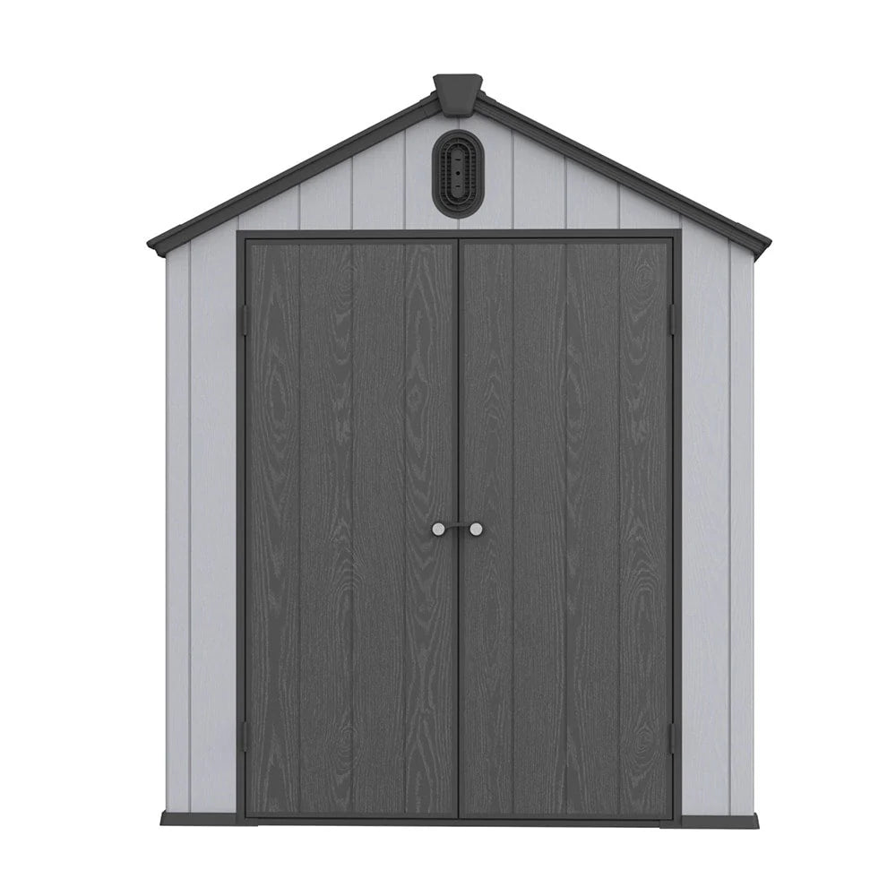 Abri de jardin en résine toutes saisons avec plancher, 1,8 m x 1,2 m/1,8 m x 2,4 m/2,4 m x 1,8 m/2,4 m x 3 m, Spire Tool Shed