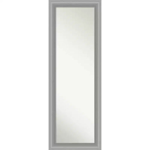 19" x 53" Non-Beveled Peak Polished Nickel Door Mirror