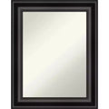 24" x 30" Non-Beveled Grand Black Wall Mirror - Amanti Art: Modern Rectangle, Polystyrene Frame