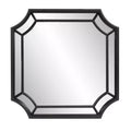 Howard Elliott 35.5"x35.5" Windsor Square Mirror Matte Black: Modern Style, Polyurethane Frame, No Assembly Required