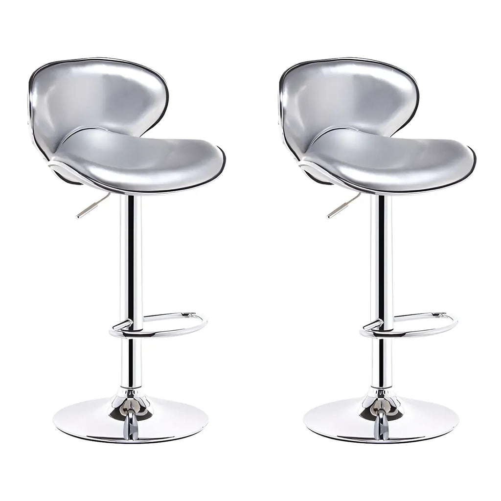 Tabourets de bar pivotants à 360° en similicuir, avec siège baquet réglable en hauteur