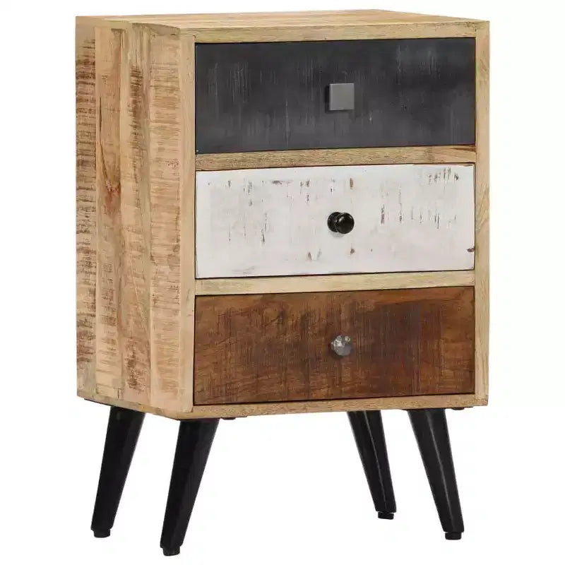 vidaXL Bedside Cabinet 15.7x11.8x23.6 Solid Mango Wood