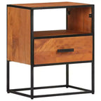 vidaXL Table de Chevet Table d'appoint Chambre à Coucher Bois Massif d'Acacia