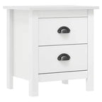 vidaXL Bedside Cabinet Accent End Table Living Room Office Solid Wood Pine