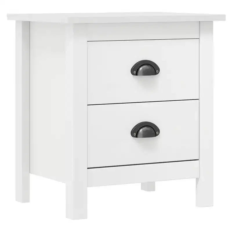 vidaXL Bedside Cabinet Accent End Table Living Room Office Solid Wood Pine
