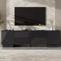 Storage TV Stand for TVs up to 75, TV Console Media Console Minimalist TV Cabinet Media Entertainment Center with 4 Drawers - ModernLuxe