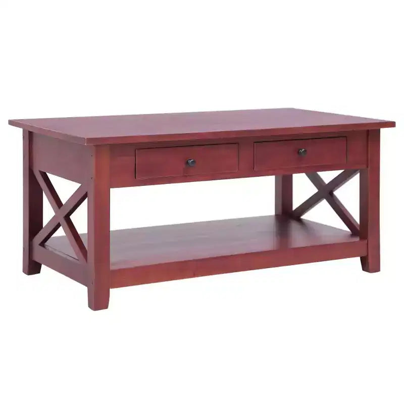 vidaXL Coffee Table Side End Table Living Room Sofa Table Solid Wood Mahogany
