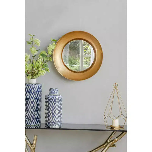 18.7 Inch Round Wall Mirror with LED Lighting