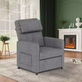 Electric Recliner Chair with Massage, Heat, Lumbar Support, Adjustable Power Reclining, USB Port, Side Pockets, Living Room Seating, Gray