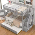 GDFStudio Ramirez Bunk Bed with Trundle and Storage