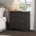 COZONY Freestanding 3-Drawer Dresser, Rustic Wooden Storage Chest for Bedroom, Living Room & Entryway