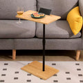 360 Rotatable Sofa Tray Table for Couch Arm - C-Shaped End Table with Phone & Tablet Slots, TV Tray Table, Side Table Tray for Living Room & Bedroom