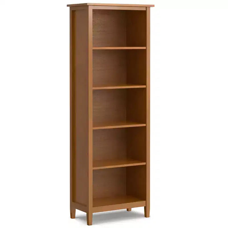 Tierney SOLID HARDWOOD 57 inch Wide Mid Century Modern 8 Cube Storage Sofa Table in Teak Brown
