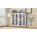 Arched Metal Entryway Cabinet, Door Pantry w/ 2 Adjustable Shelves,31x15x73