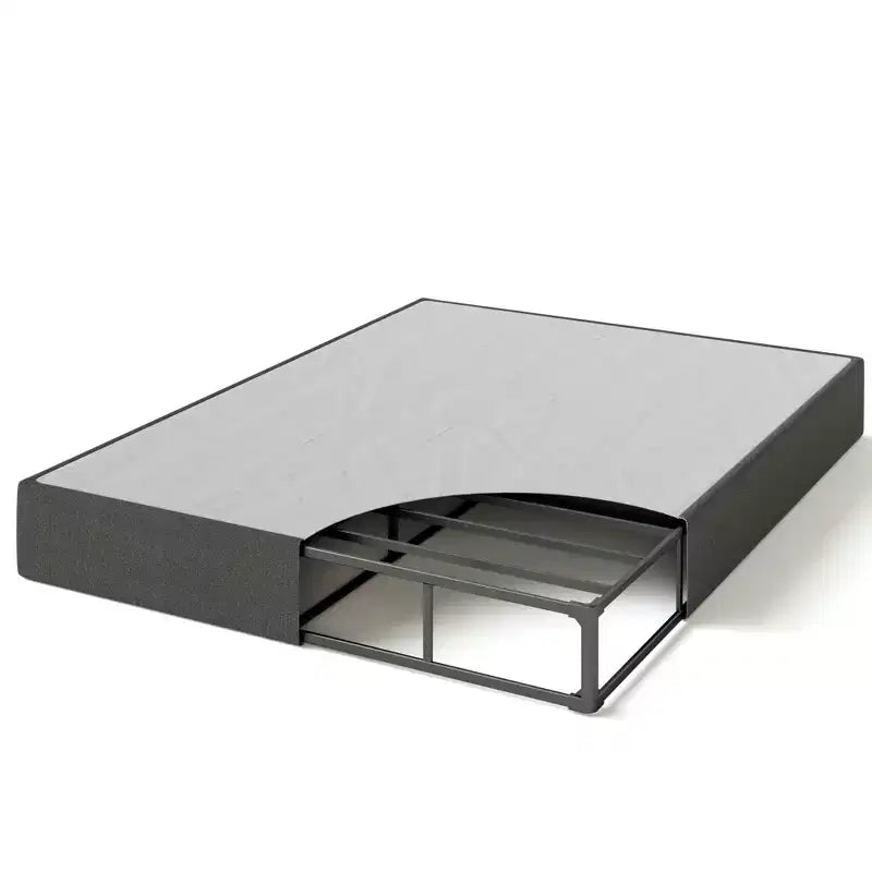 Zinus 9 Inch WonderBox(TM) Smart Box Spring, Quick Assembly Mattress Foundation, Durable Metal Frame, King, Grey