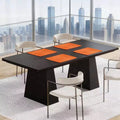 Dining Table, Farmhouse Wood Kitchen Table for 6 People