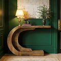 Console Table, C-Shaped Modern Accent Table Hallway Table