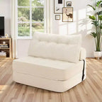 WARMOUNTS Canapé-lit pliable avec dossier réglable, canapé-lit convertible simple pour salon et bureau