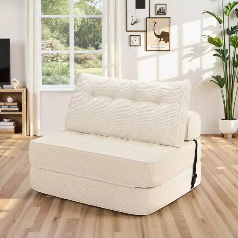 WARMOUNTS Canapé-lit pliable avec dossier réglable, canapé-lit convertible simple pour salon et bureau