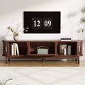 GDFStudio Scottie Wood TV Stand with Drop-Down and Sliding Doors Cabinet