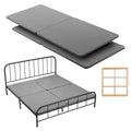 VEVOR King Size Bunkie Board, 1.5 in Bed Board Slats with 200D Oxford Cloth, Wooden Mattress Support for King Size Bed, 4 Piece, Gray