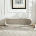 GDFStudio Sofia Modern Hollow Chenille Upholstered Bench