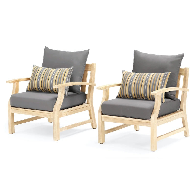 Fauteuils de jardin Kooper 2 pièces Sunbrella