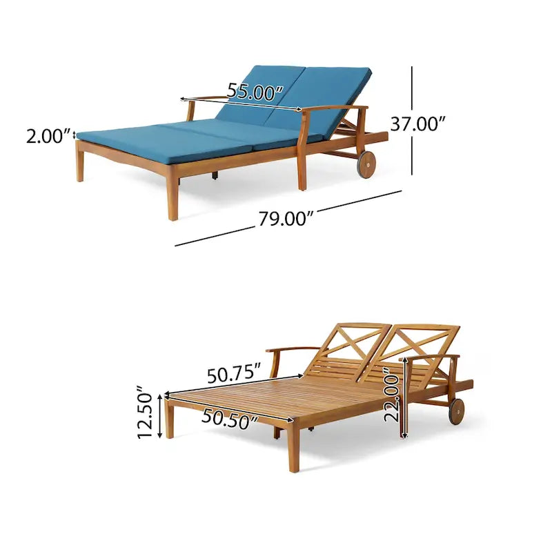 Perla Double Chaise Longue