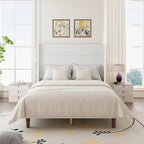  - Ethan 54  High Headboard Bed with Comfortable Back Support