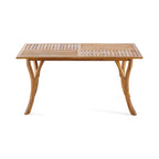Ensemble de salle à manger d'extérieur 7 pièces en bois d'acacia Holomn avec chaises en corde par Christopher Knight Home