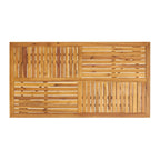 Ensemble de salle à manger d'extérieur 7 pièces en bois d'acacia Holomn avec chaises en corde par Christopher Knight Home