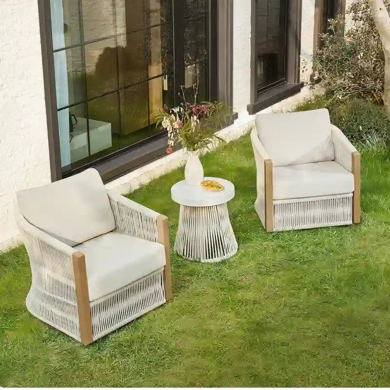 Ensembles de conversation Carlos 3 pièces pour terrasse extérieure