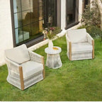 Ensembles de conversation Carlos 3 pièces pour terrasse extérieure