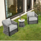 Ensembles de conversation Carlos 3 pièces pour terrasse extérieure