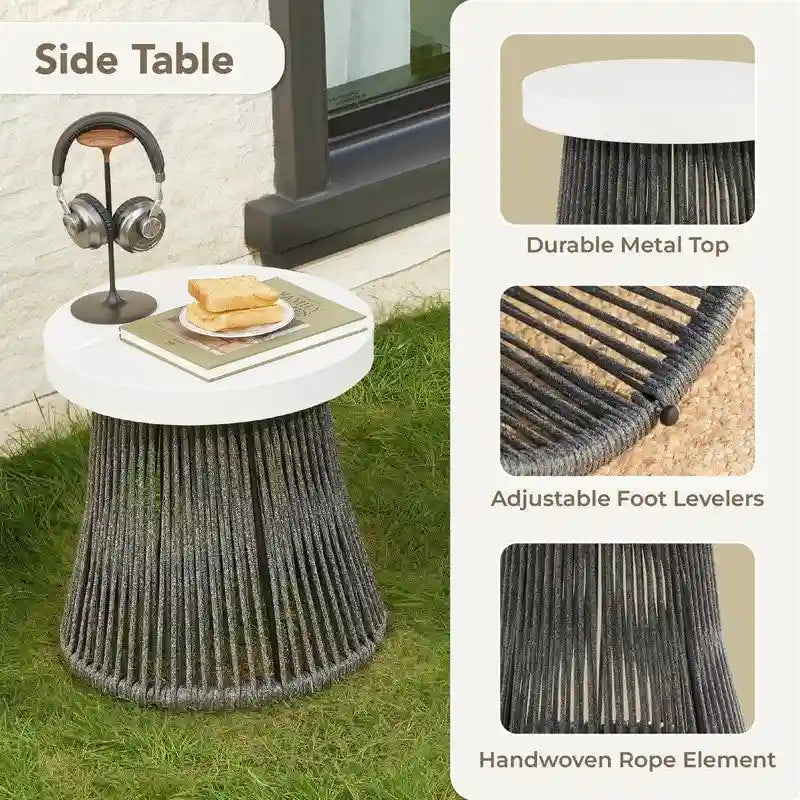 Ensembles de conversation Carlos 3 pièces pour terrasse extérieure