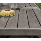 Signature Design by Ashley Ensemble repas d'extérieur 7 pièces Hillside Barn marron/gris - 84 L x 42 P x 29 H