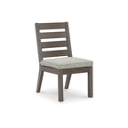 Signature Design by Ashley Ensemble repas d'extérieur 7 pièces Hillside Barn marron/gris - 84 L x 42 P x 29 H