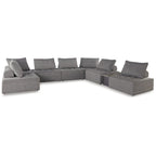 Signature Design by Ashley Bree Zee Gray 8-Piece Outdoor Sectional - 152 W x 152 D x 35 H