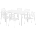 Ensemble de salle à manger rectangulaire extérieur 6 places Frond and Form