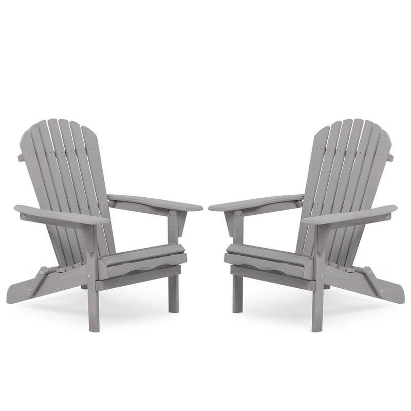 Outdoor Patio Bar Table Set, Table and Chairs Set of 5 Bar Table & Stools Set with Tall Adirondack Chairs Set for 4