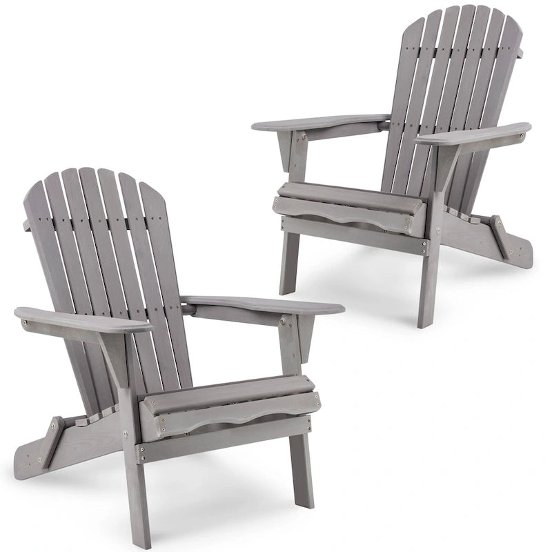 Ensemble de table de bar de patio extérieur, ensemble table et chaises de 5 pièces, ensemble table de bar et tabourets avec chaises Adirondack hautes pour 4
