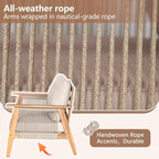 Canapé d'angle d'extérieur moderne 4 pièces en bois d'acacia avec coussins imperméables