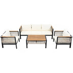 Ensemble de canapé d'angle extérieur 4 pièces