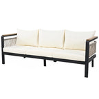 Ensemble de canapé d'angle extérieur 4 pièces