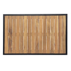 Ensemble de canapé d'angle de terrasse 4 pièces en bois d'acacia et métal pour l'extérieur