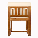 Ensemble de salle à manger d'extérieur 5 pièces en bois d'acacia avec table de 178 cm et 4 chaises finition teck beige avec pieds en fer