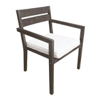 Table et chaises de salle à manger d'extérieur en bois d'acacia, idéales pour la terrasse