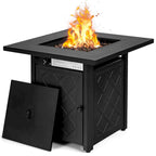 Costway Ensemble de Meubles de Patio 7 pièces avec Foyer au Propane de 50 000 BTU - Voir Détails