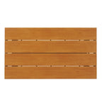 Ensemble de salle à manger d'extérieur en fer 5 pièces avec table rectangulaire et 4 chaises rembourrées en corde tressée
