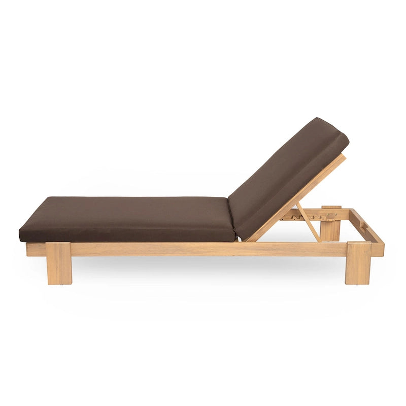 Christopher Knight Home - Lot de 2 chaises longues de jardin en acacia Iran